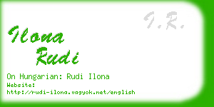 ilona rudi business card